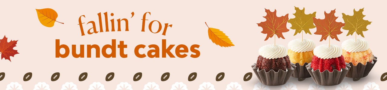 fallin' for bundt cakes featuring Fall Leaves Bundtinis