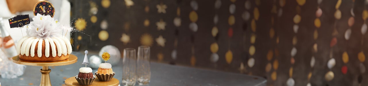 Ring in 2024 with a bundt featuring Hello New Year Bundt Cake.