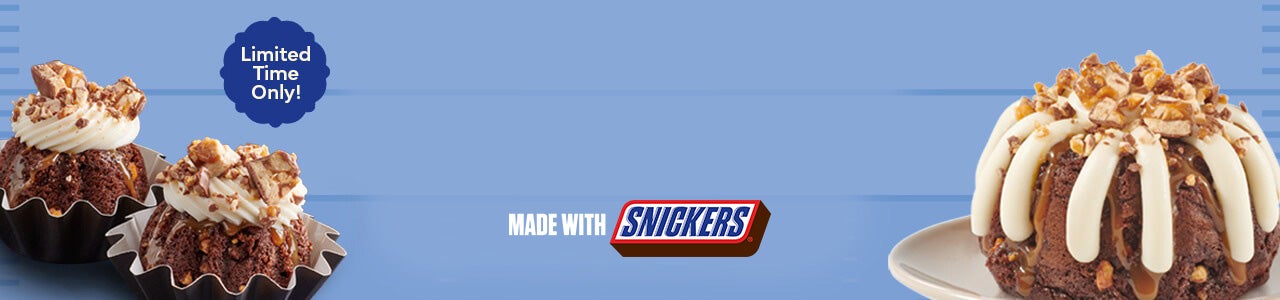 Touchdown Made With SNICKERS® flavor Bundtlet and Bundtinis