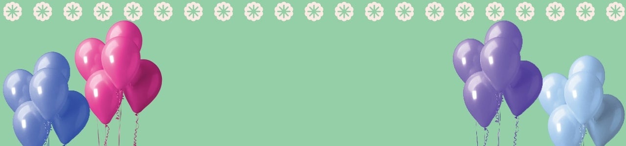 Complete your party with balloons.