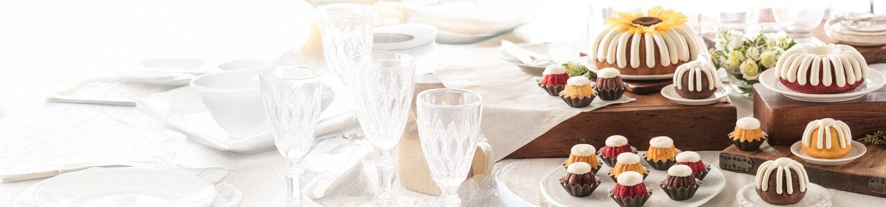 Bundts in different cake sizes