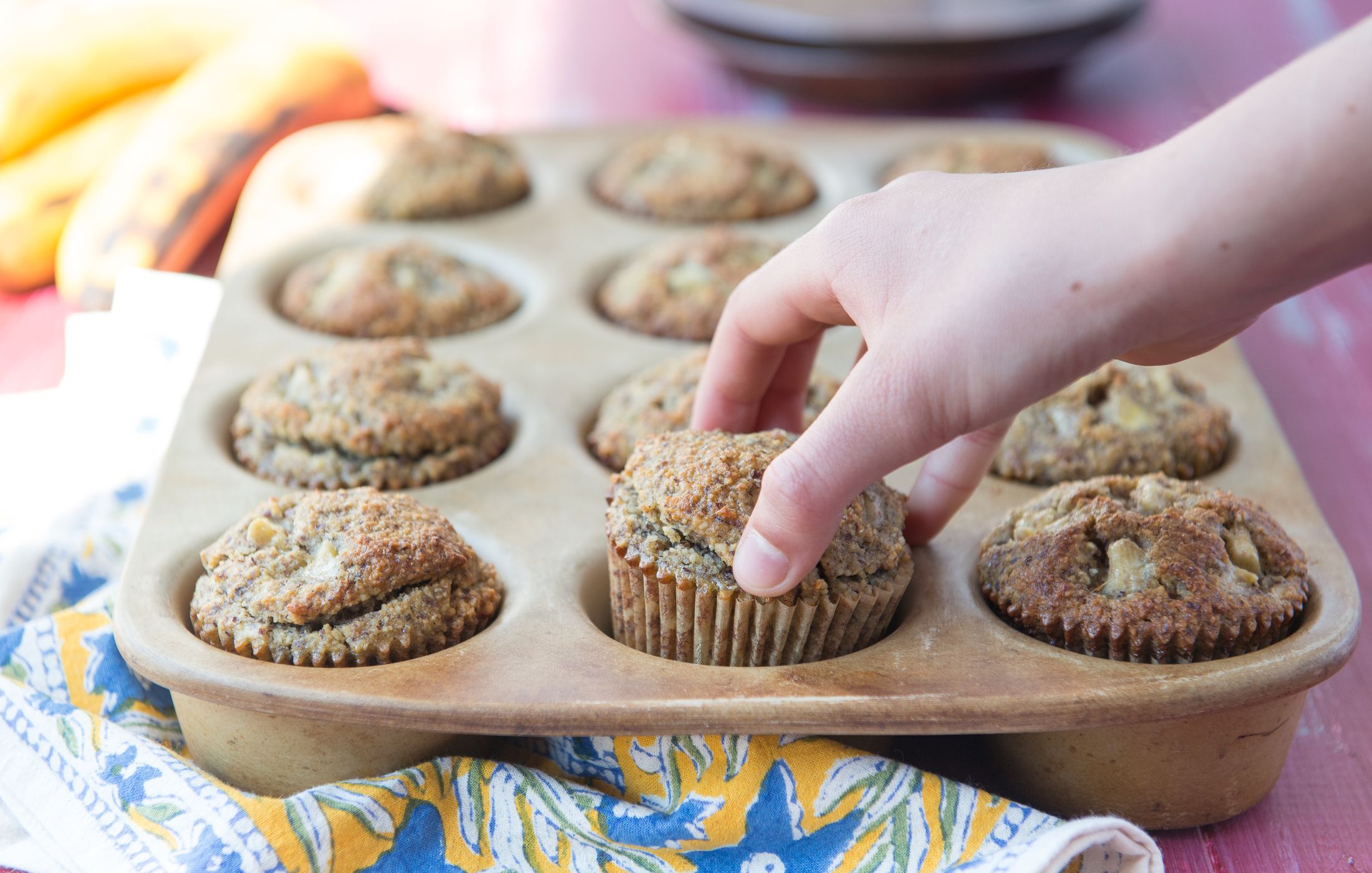 Paleo Grain-Free Hazelnut Banana Muffins