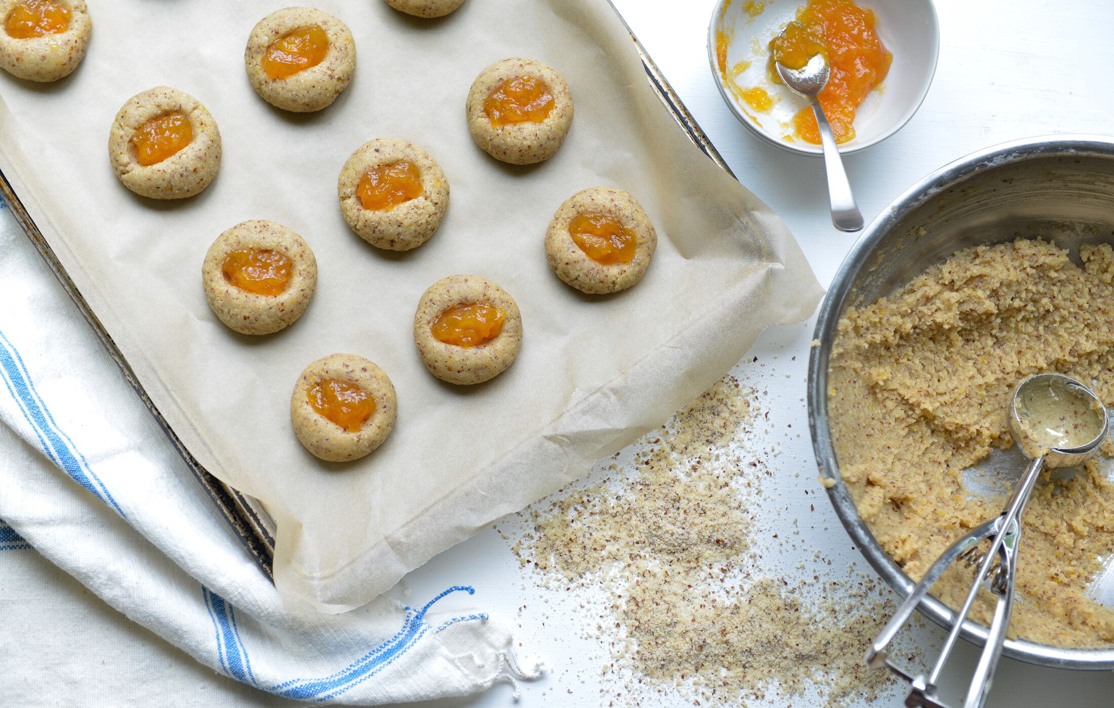 Gluten-free Vegan ORANGE HAZELNUT THUMBPRINT COOKIES-2