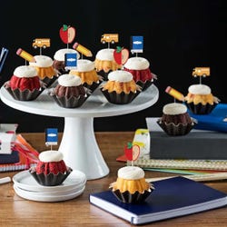 Bundtinis® topped with creamy white frosting