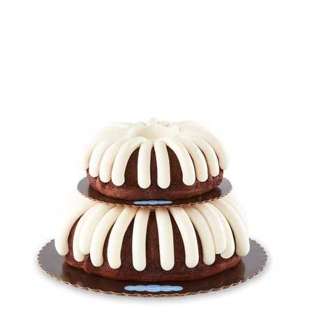 Tiered Bundt Cake with cream cheese frosting for weddings, celebrations, and special occasions.