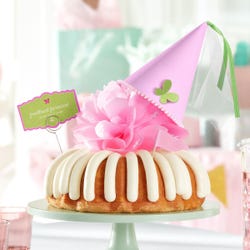 A bundt cake with frosting