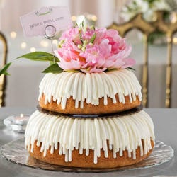 An 8" over 10" Bundt Cake crowned with our signature cream cheese frosting.