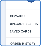 In app navigation menu